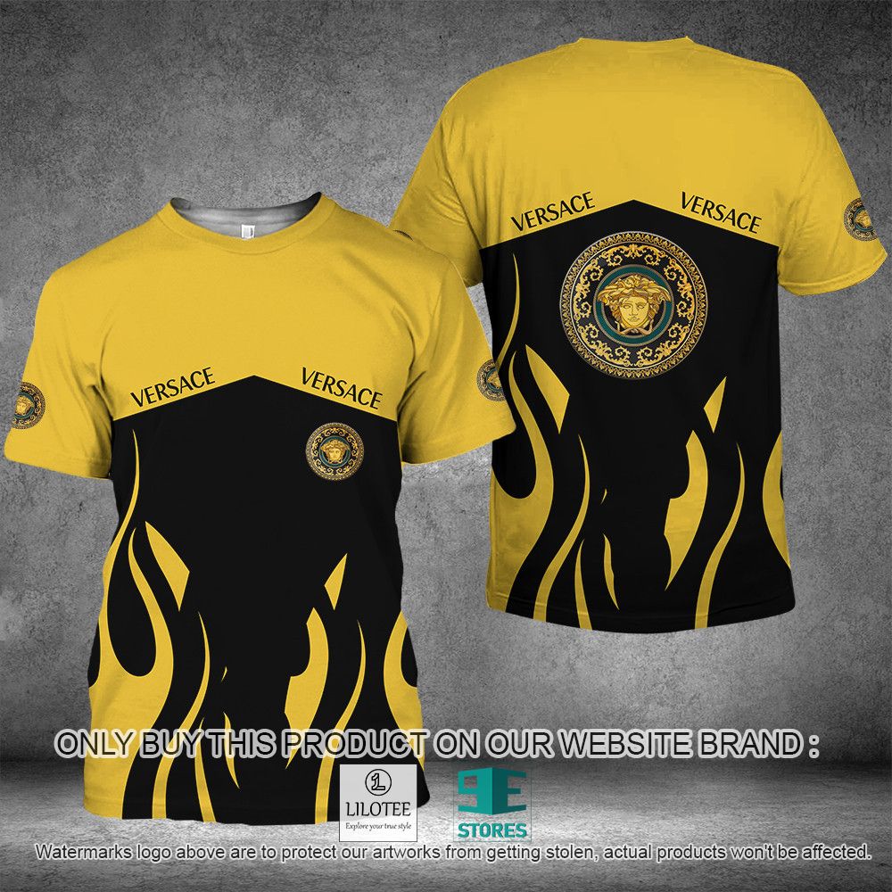Versace Yellow Black 3D Shirt - LIMITED EDITION 10