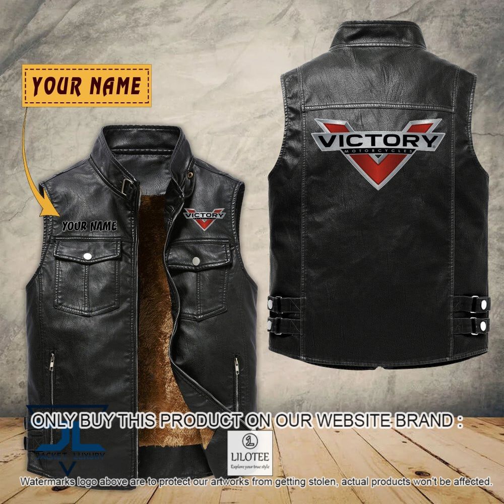 Victory Motorcycles Custom Name Sleeveless Velet Vest Jacket - LIMITED EDITION 7