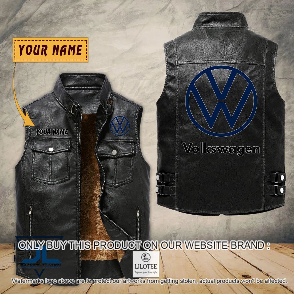 Volkswagen Custom Name Sleeveless Velet Vest Jacket - LIMITED EDITION 6