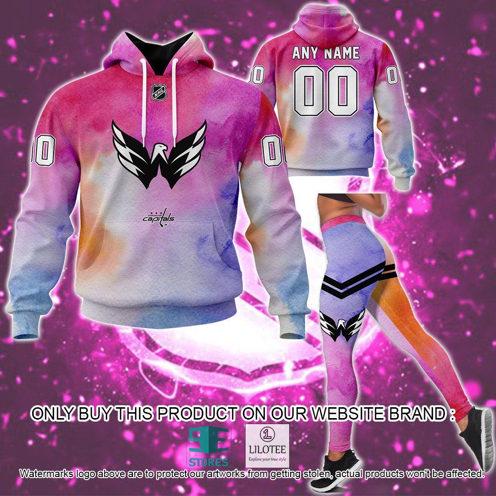 Washington Capitals Breast Cancer Awareness Month Personalized Hoodie, Legging - LIMITED EDITION 12