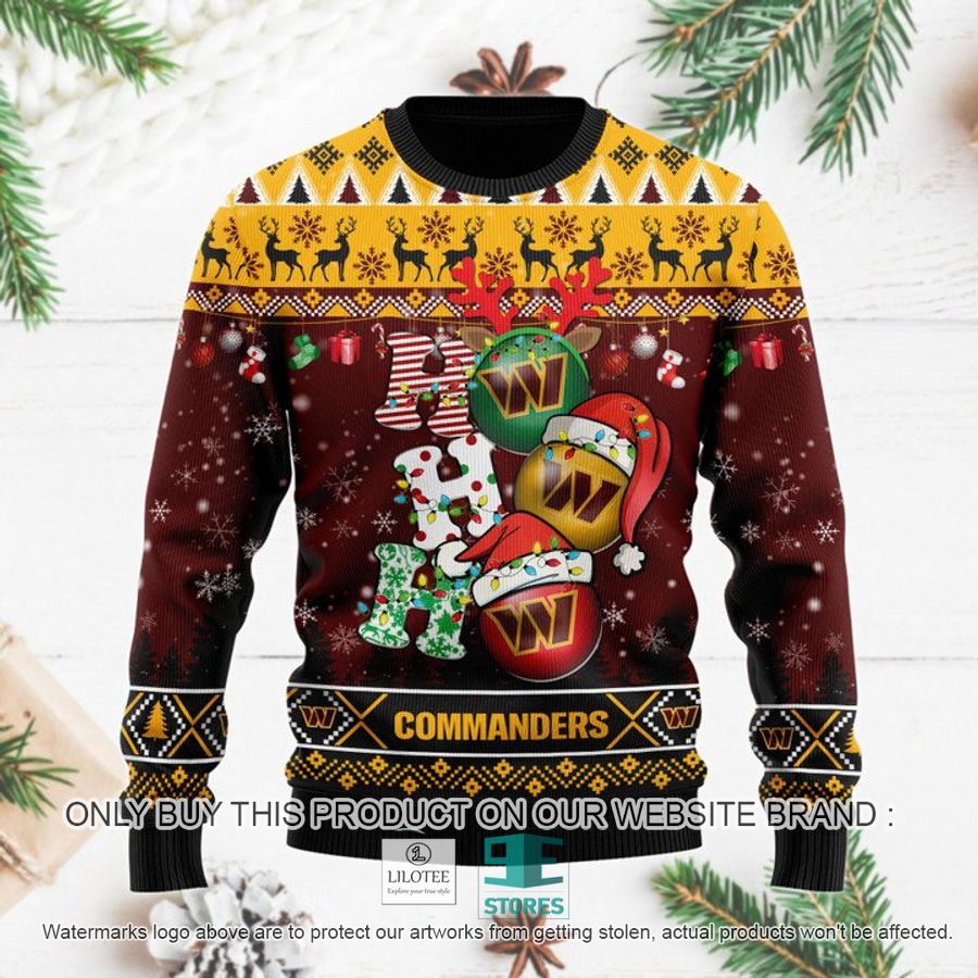 Washington Commanders Christmas Decor NFL Ugly Christmas Sweater 8