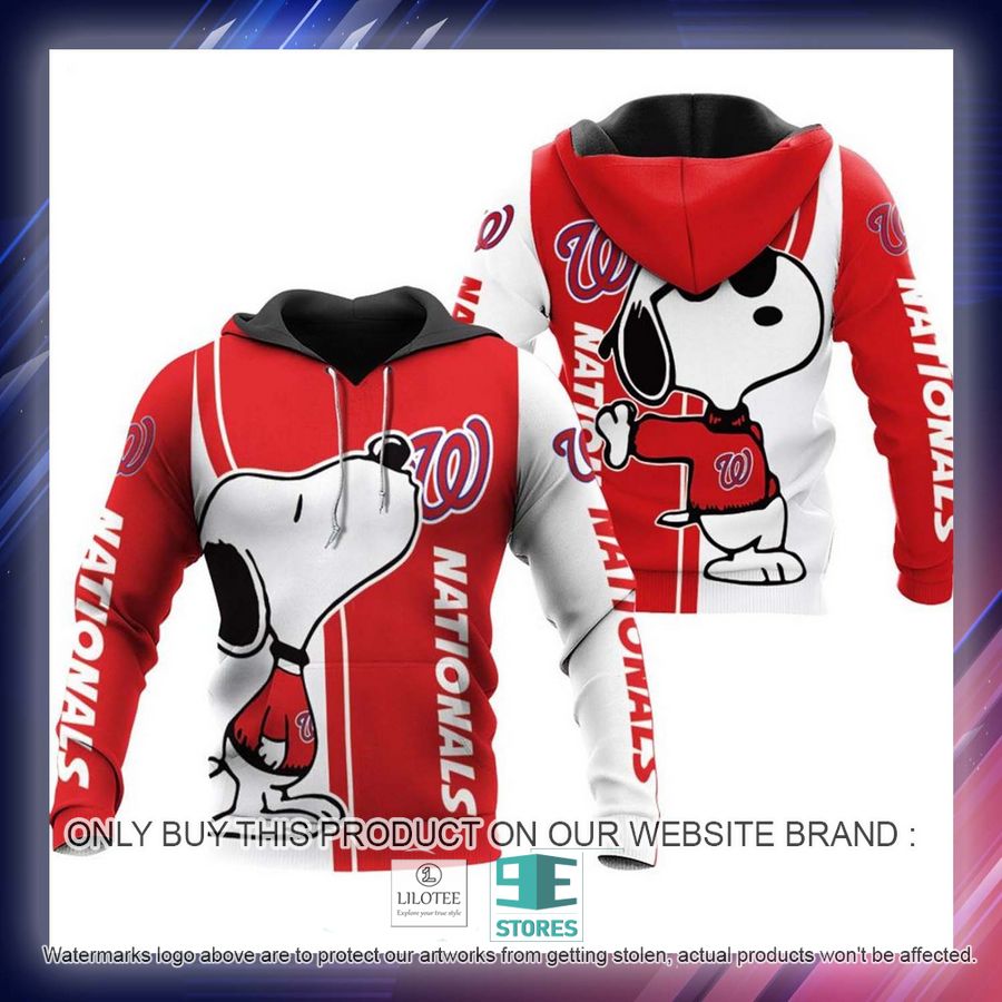 Alternative view of Washington Nationals Snoopy Hoodie