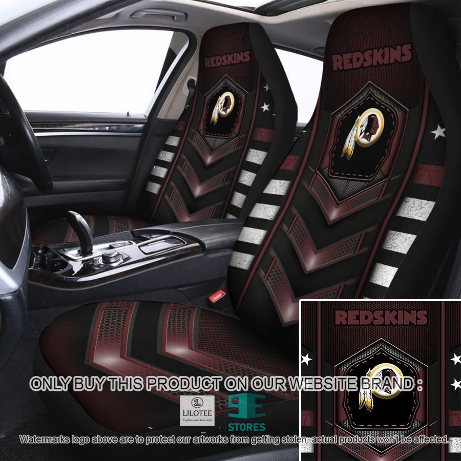 Washington Redskins Brown Black Car Seat Covers 8