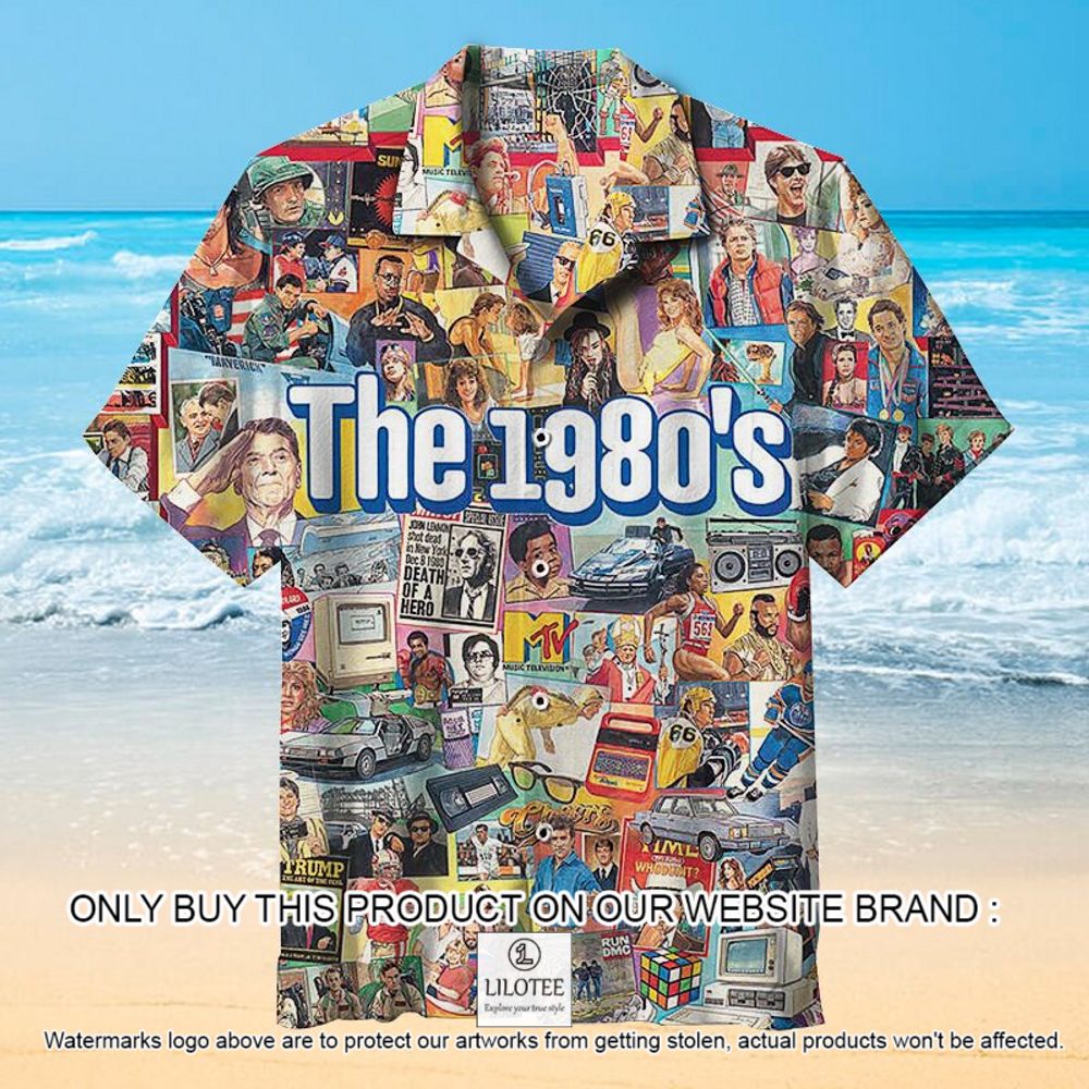 Welcome to the 1980's Pattern Short Sleeve Hawaiian Shirt - LIMITED EDITION 10