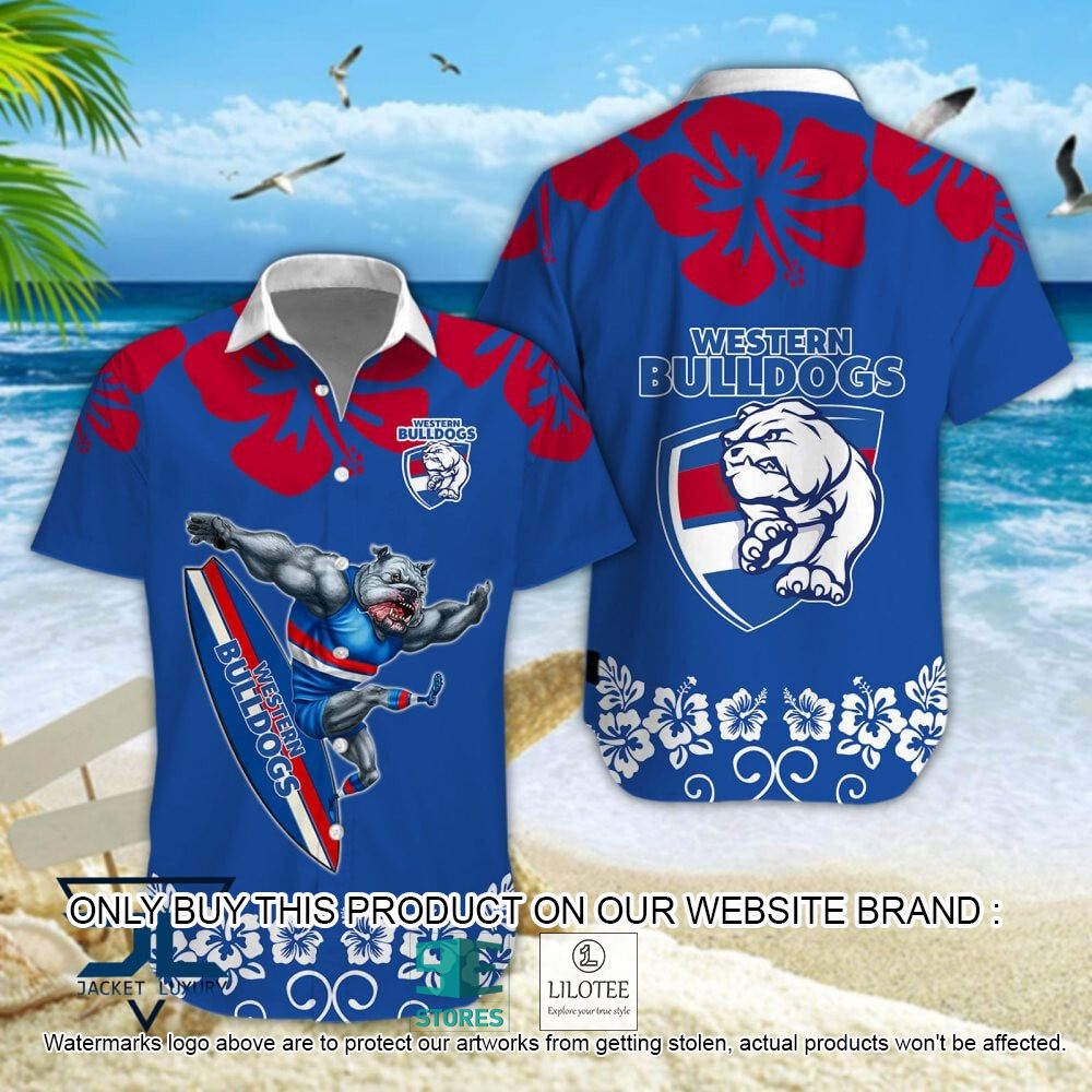 Western Bulldogs Mascot Hawaiian Shirt, Short - LIMITED EDITION 5