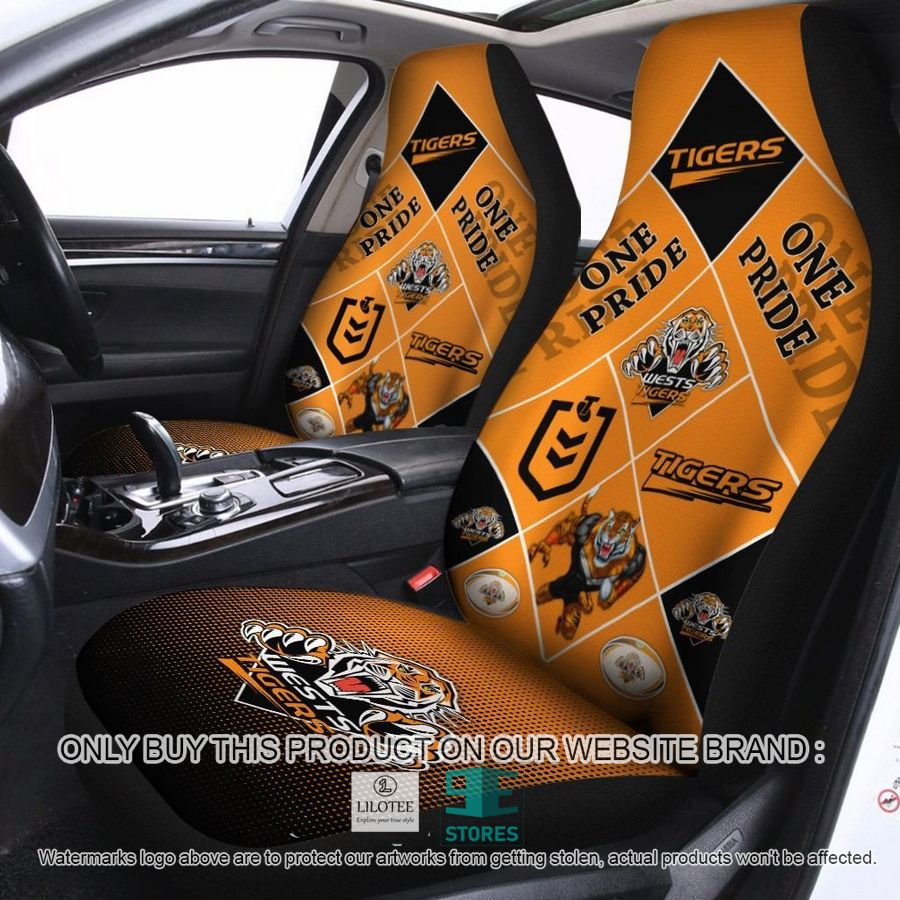 Wests Tigers One Pride Car Seat Covers 8