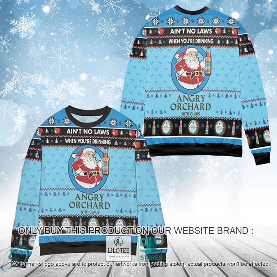 When You're Drinking Angry Orchard With Santa Claus Ugly Christmas Sweater - LIMITED EDITION 8