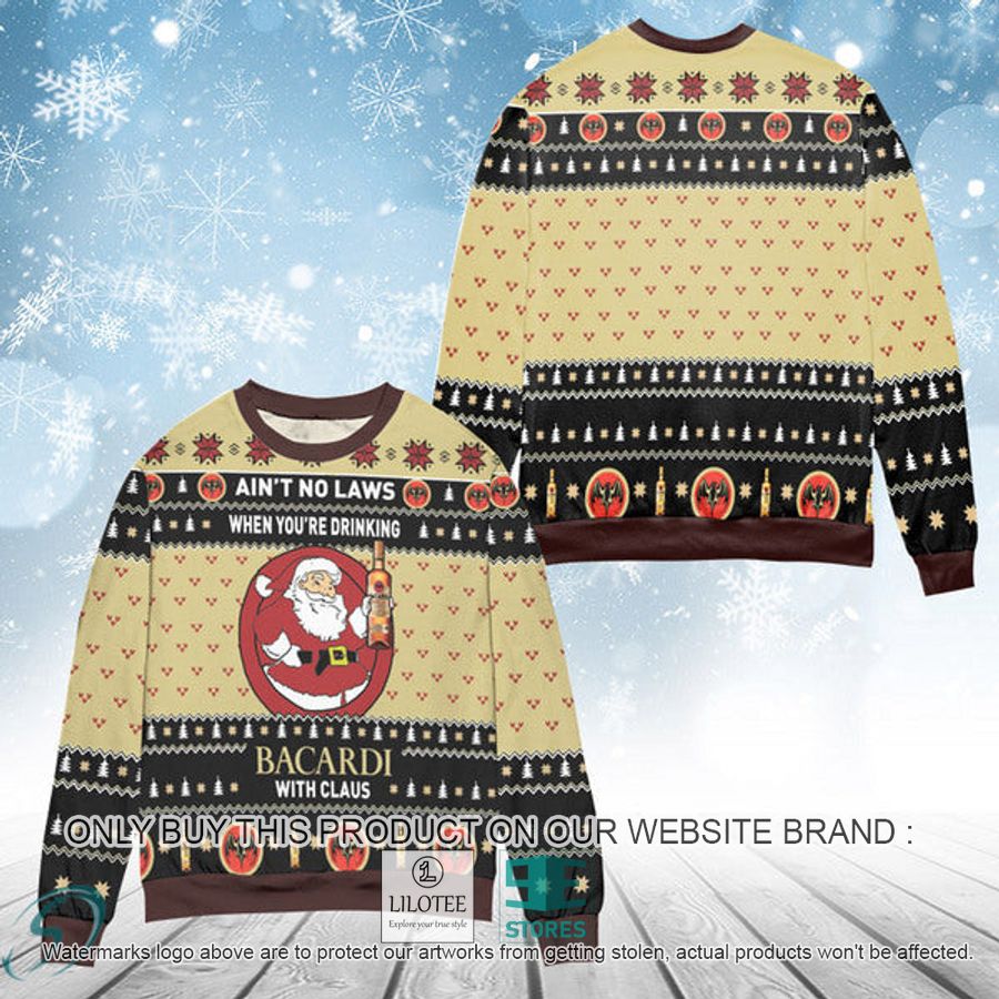 When You're Drinking Bacardi Rum With Santa Claus Ugly Christmas Sweater - LIMITED EDITION 8
