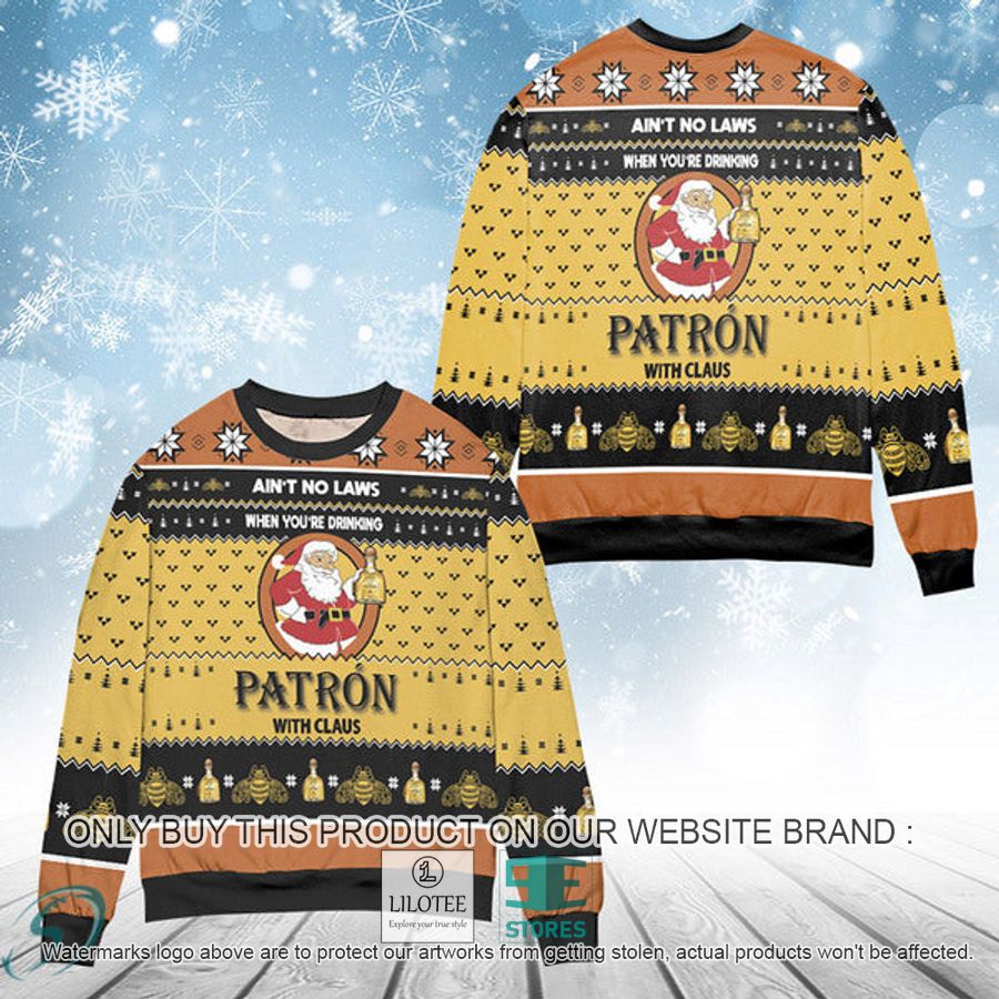 When You're Drinking Tequila Patron With Santa Claus Ugly Christmas Sweater - LIMITED EDITION 9
