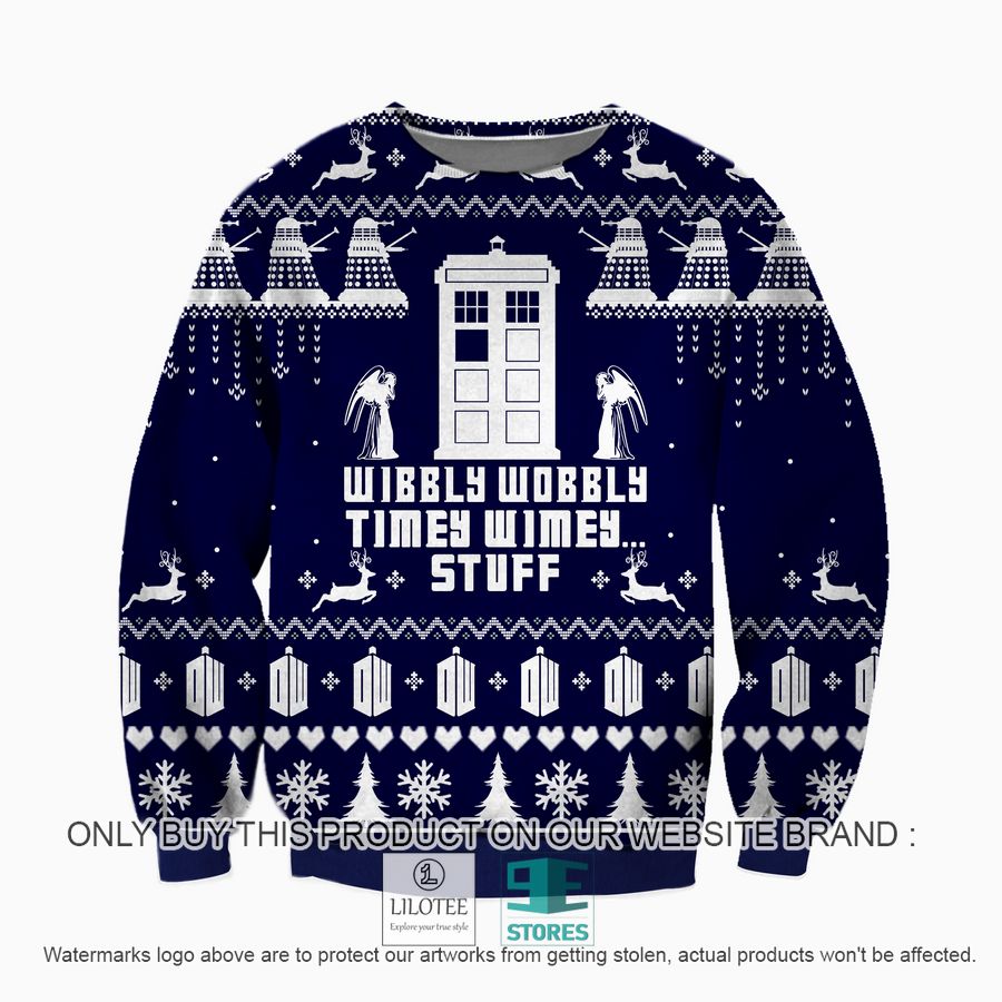 Wibbly Wobbly Timey Wimey Stuff Ugly Christmas Sweater - LIMITED EDITION 8