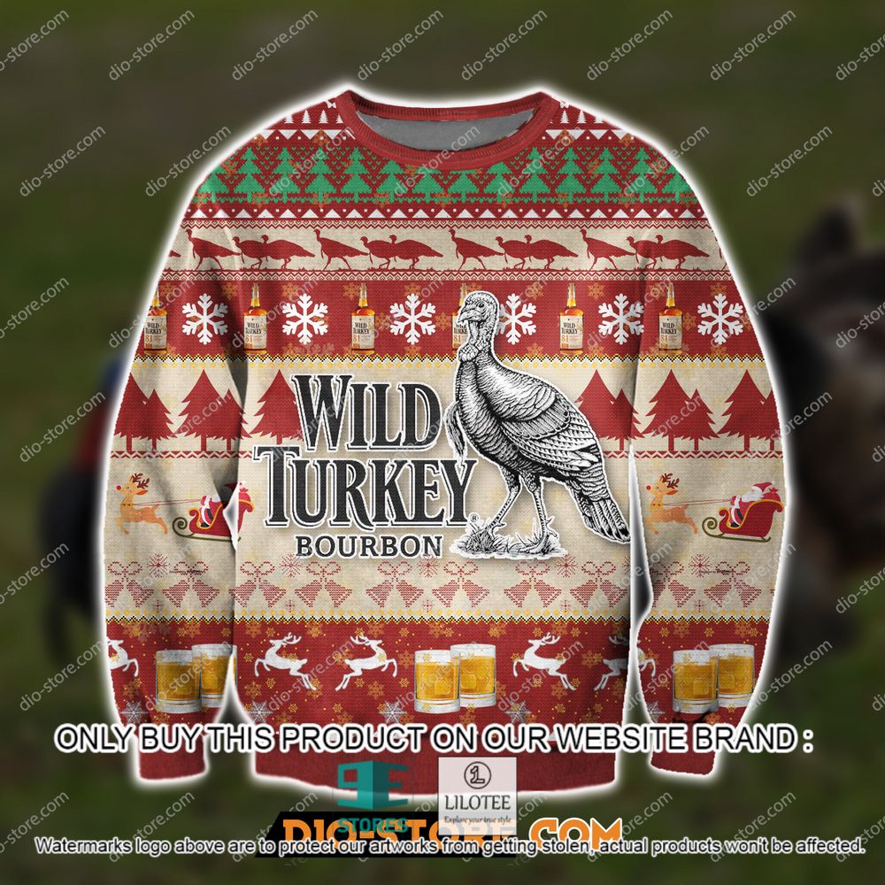 Wild Turkey Bourbon Whiskey Christmas Ugly Sweater - LIMITED EDITION 10