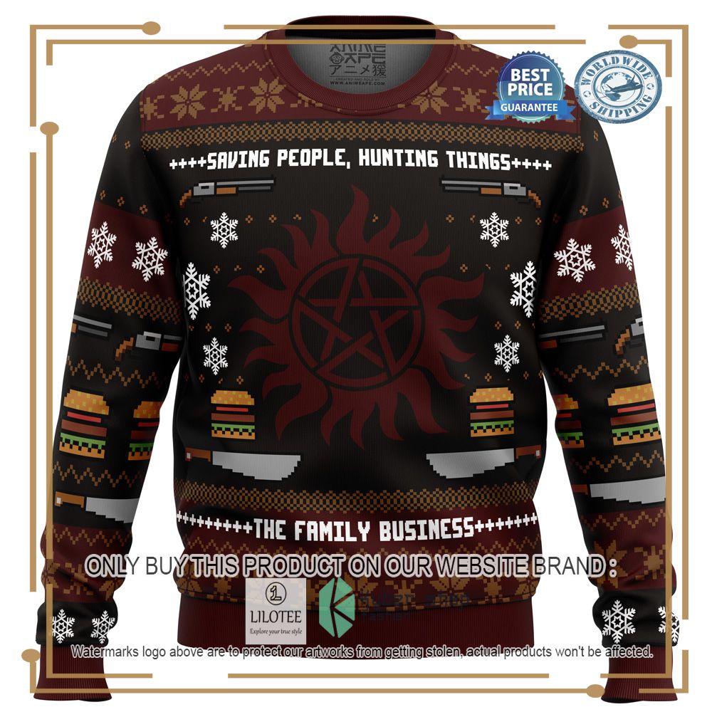 Winchester Christmas Supernatural Ugly Christmas Sweater - LIMITED EDITION 6