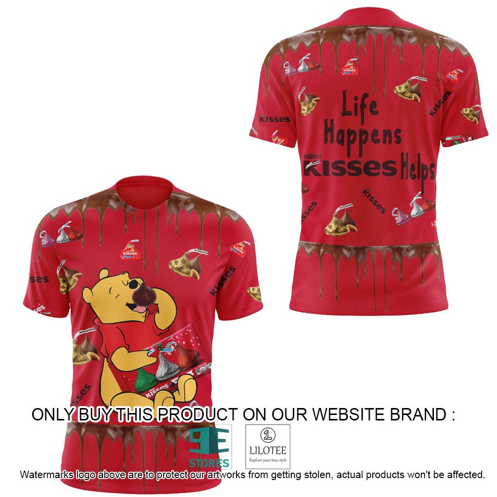 Winnie-the-Pooh Life Happens Kisses Helps 3D Hoodie, Shirt - LIMITED EDITION 9