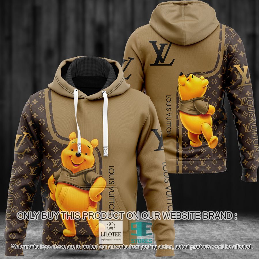 Winnie-the-Pooh Louis Vuitton brown 3D Hoodie - LIMITED EDITION 8