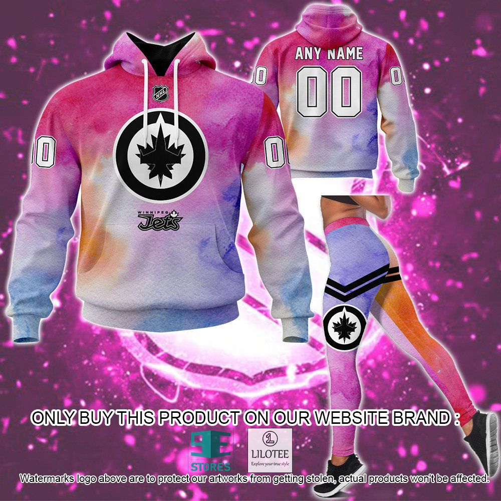 Winnipeg Jets Breast Cancer Awareness Month Personalized Hoodie, Legging - LIMITED EDITION 12