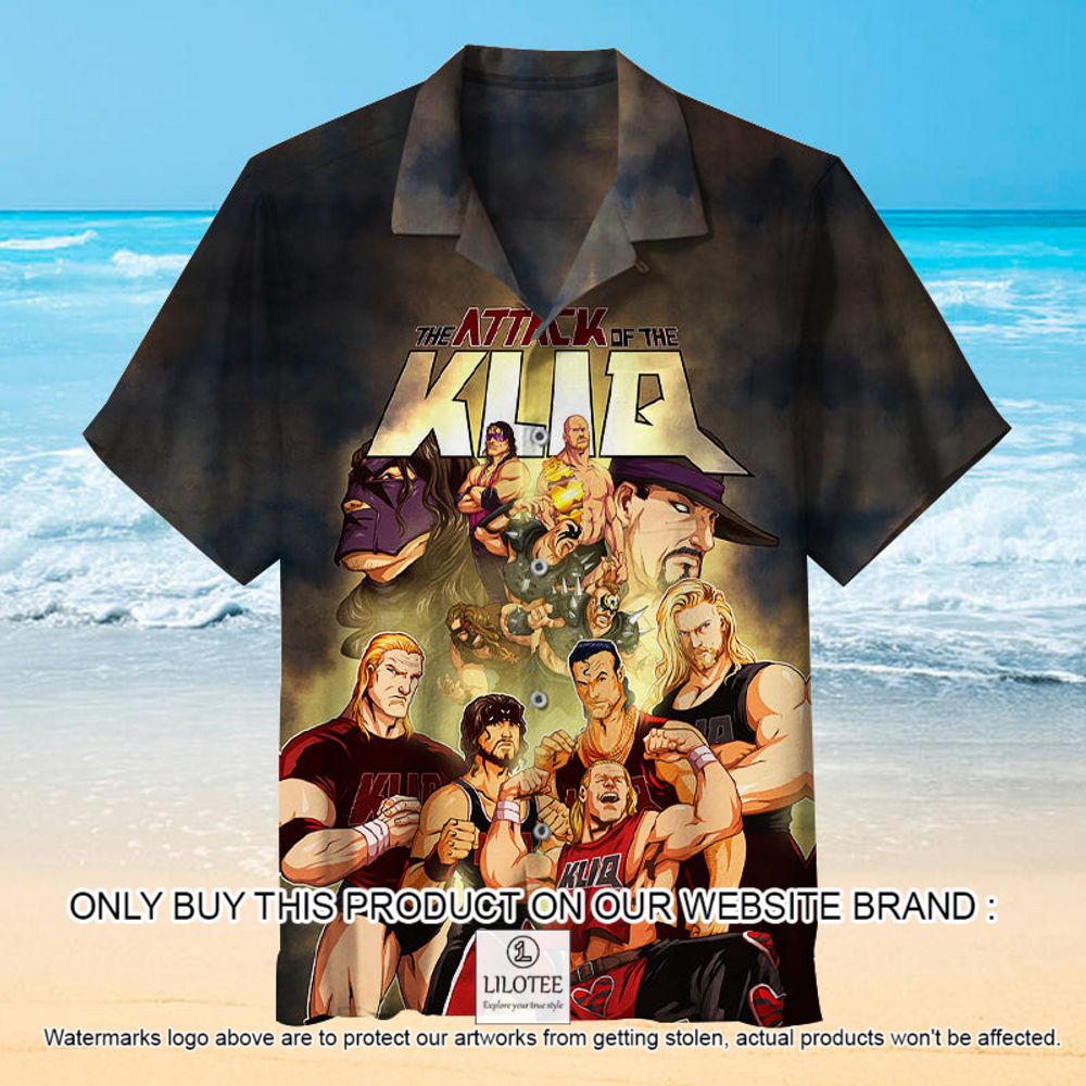 WWE Attack of the Kliq Short Sleeve Hawaiian Shirt - LIMITED EDITION 12
