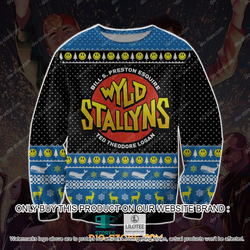 Wyld Stallyns Bill S Preston Esquire Ted Theodore Logan Ugly Christmas Sweater - LIMITED EDITION 10