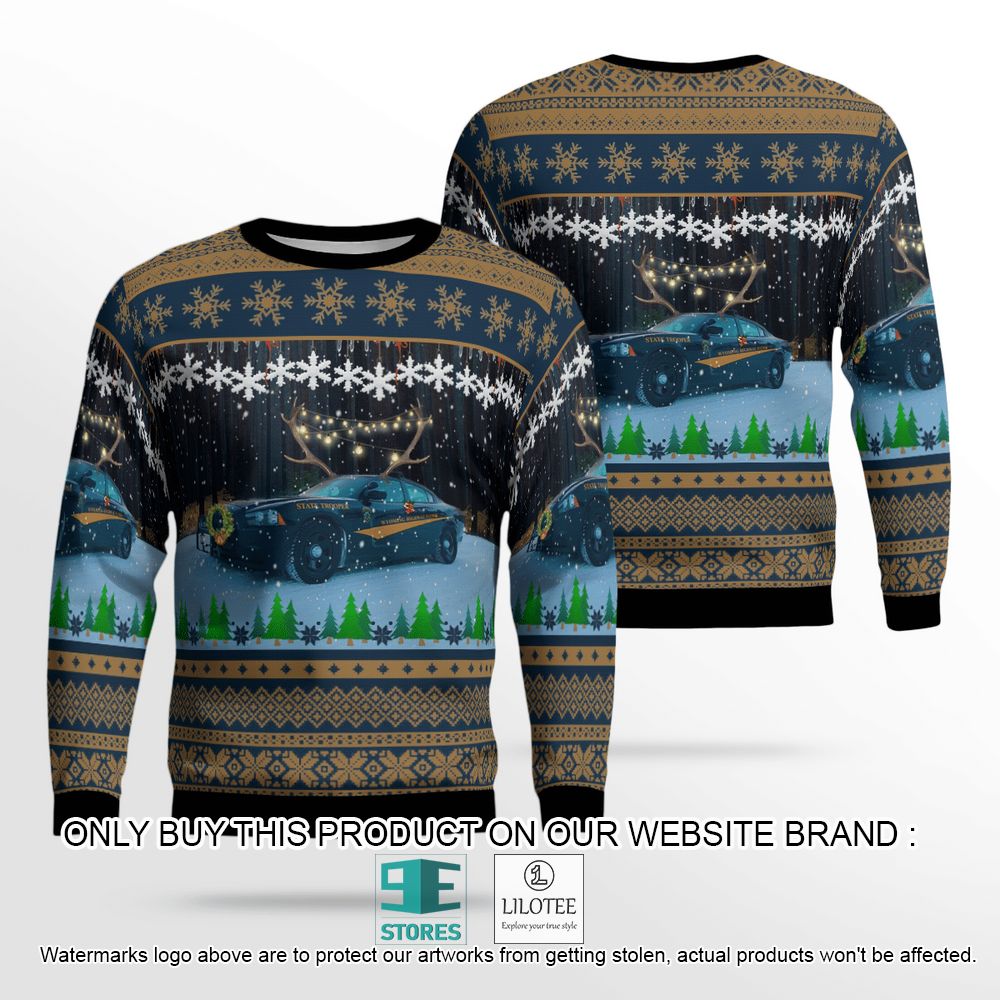 Wyoming Highway Patrol Christmas Wool Sweater - LIMITED EDITION 12