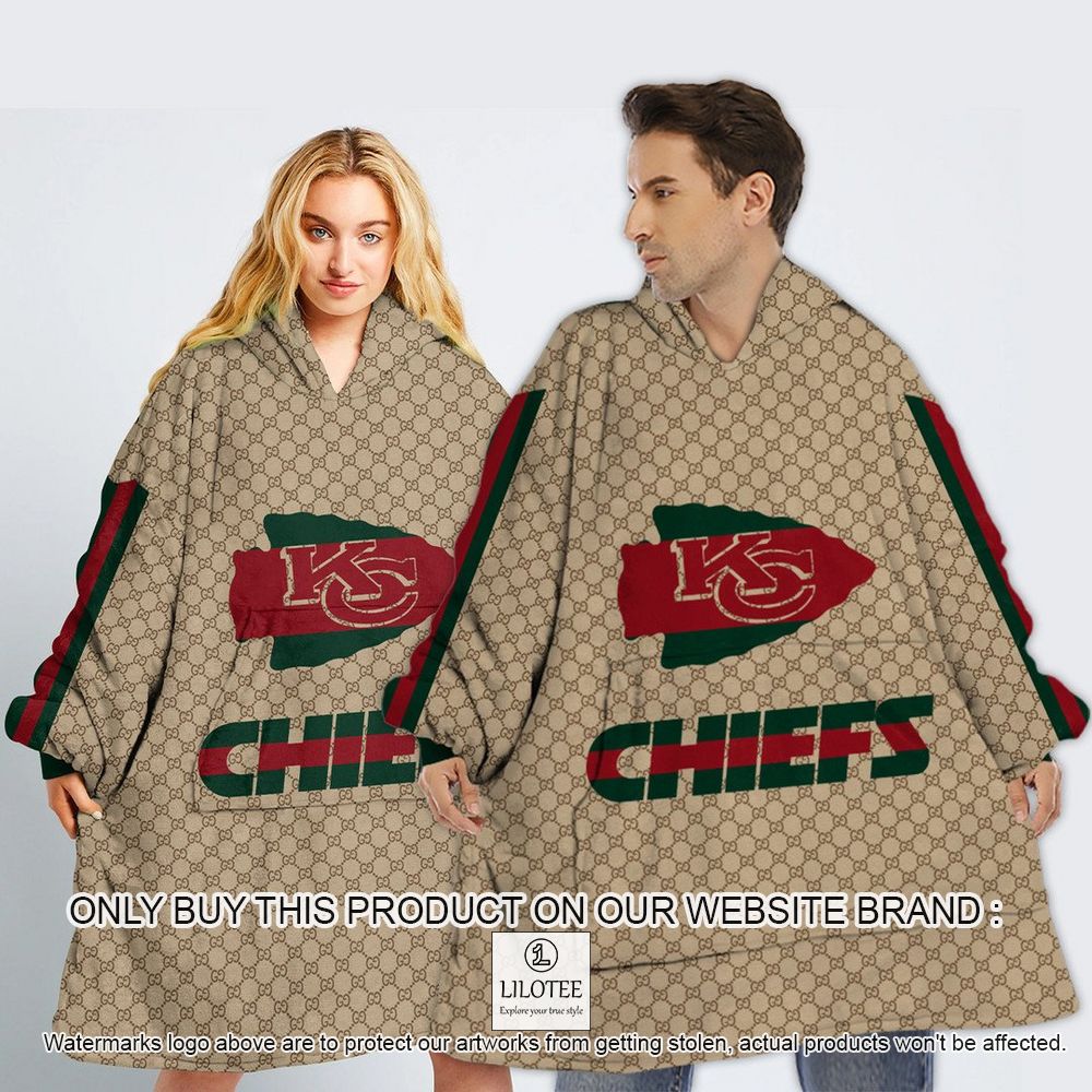 NFL Kansas City Chiefs, Gucci Personalized Oodie Blanket Hoodie - LIMITED EDITION 12