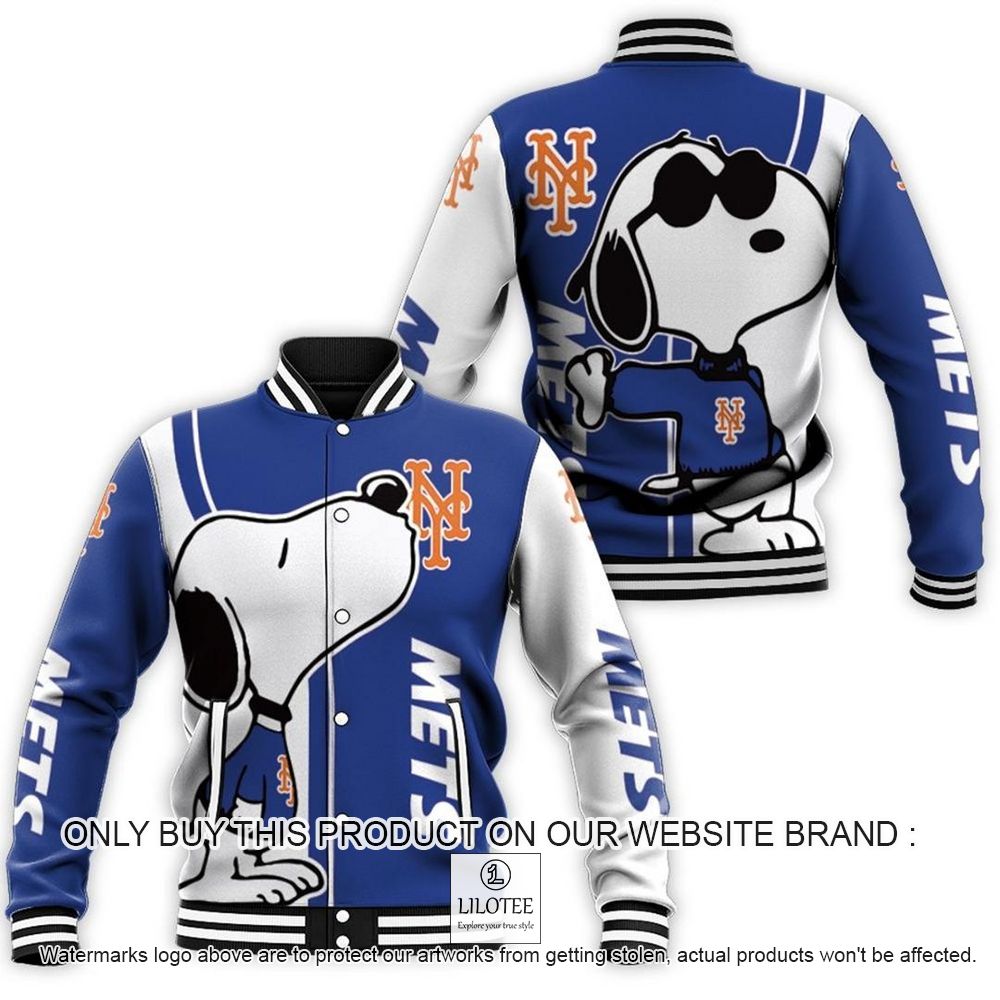 MLB New York Mets Snoopy Baseball Jacket - LIMITED EDITION 11