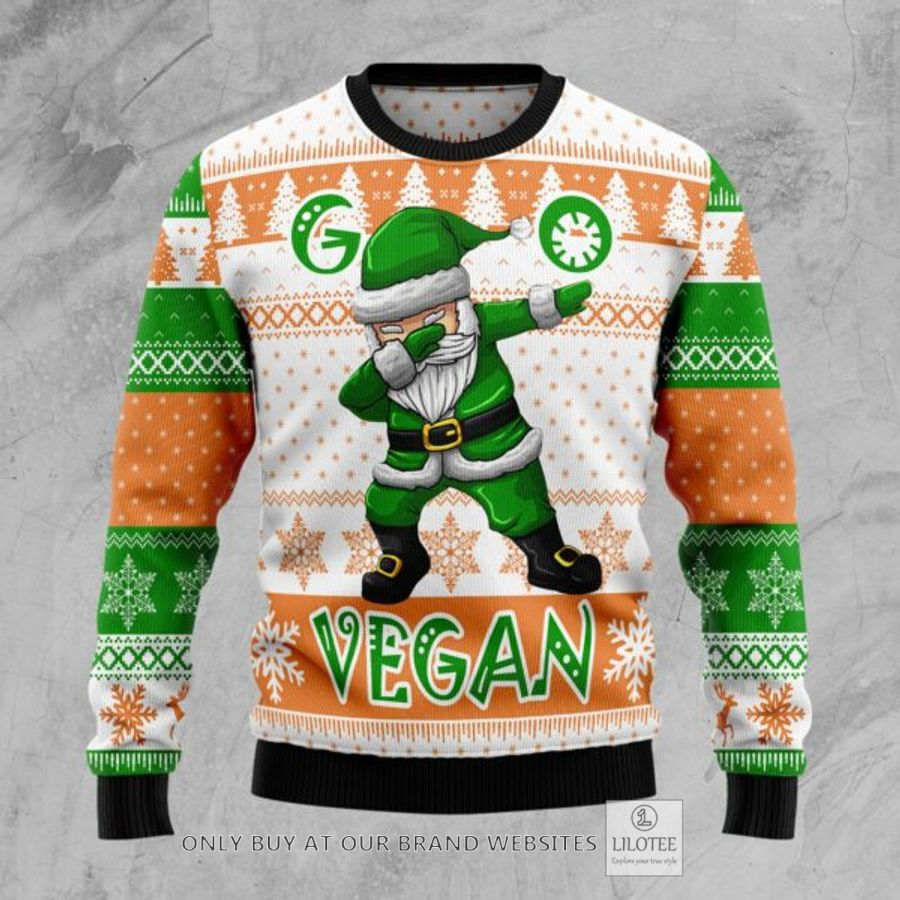 Go Vegan Ugly Christmas Sweatshirt 7