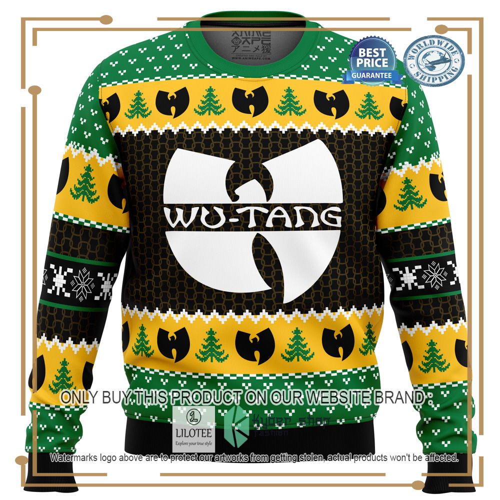 Alternative view of Yah It's Christmas Time Yo Wu Tang Clan Ugly Christmas Sweater - LIMITED EDITION
