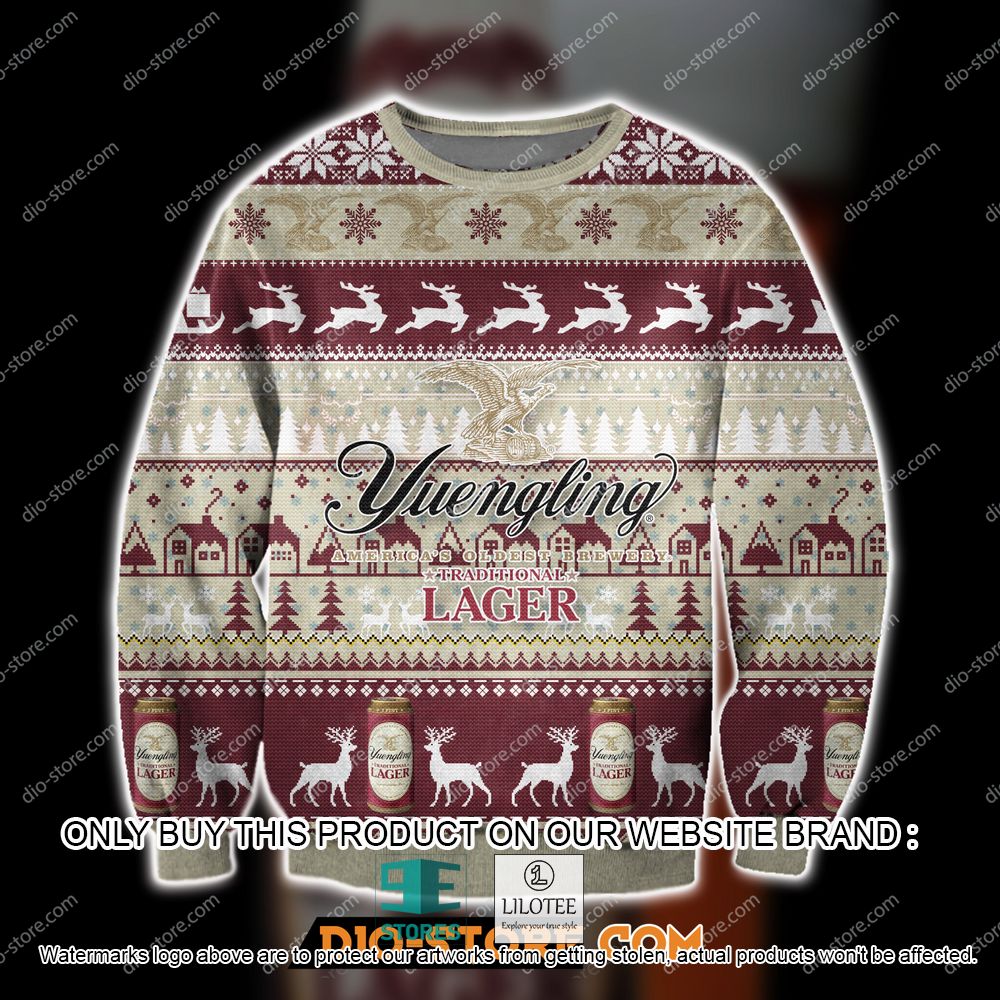Yuengling Lager Beer Red Cream Ugly Christmas Sweater - LIMITED EDITION 20