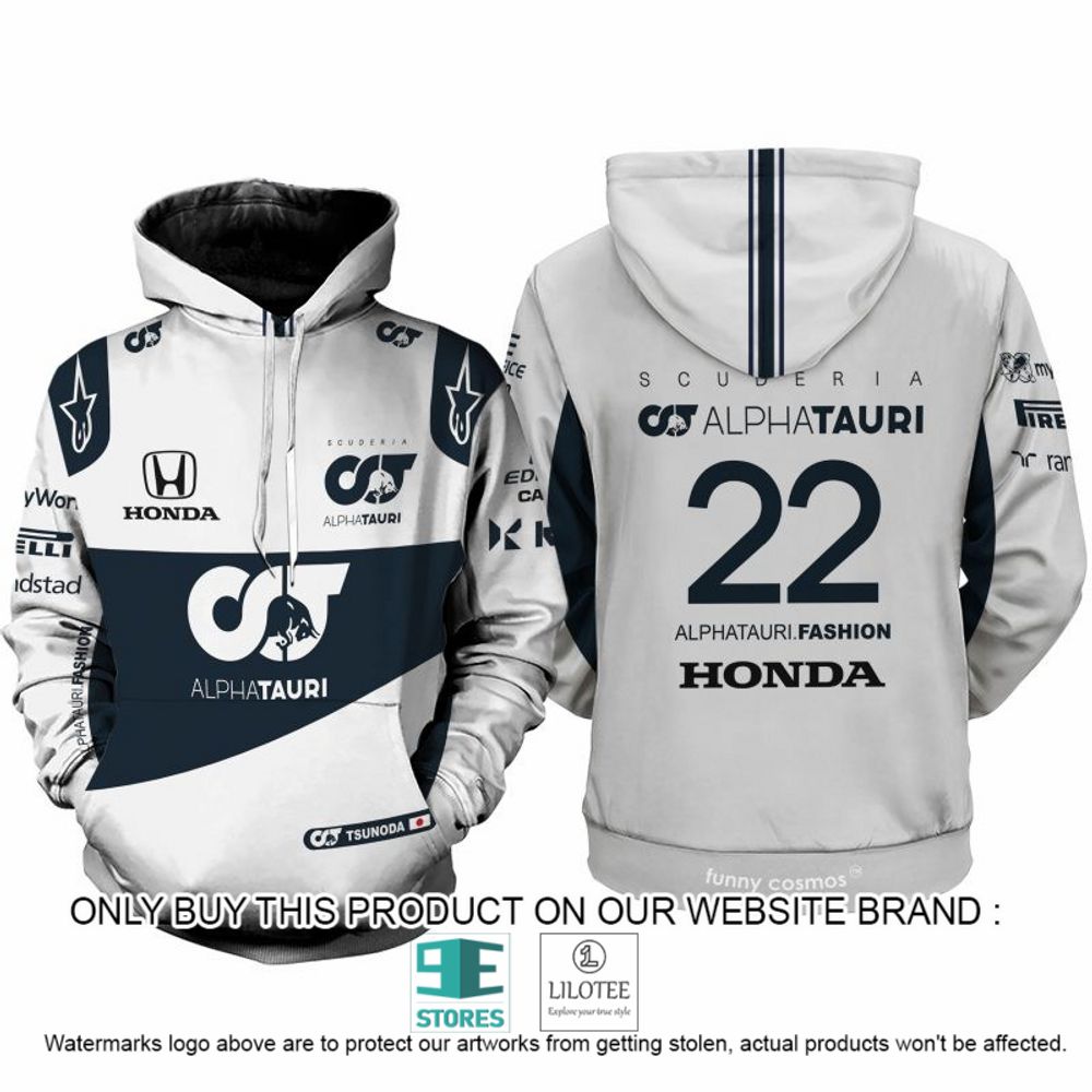 Yuki Tsunoda Racing Formula 1 2022 Alphatauri 3D Hoodie, Shirt - LIMITED EDITION 8