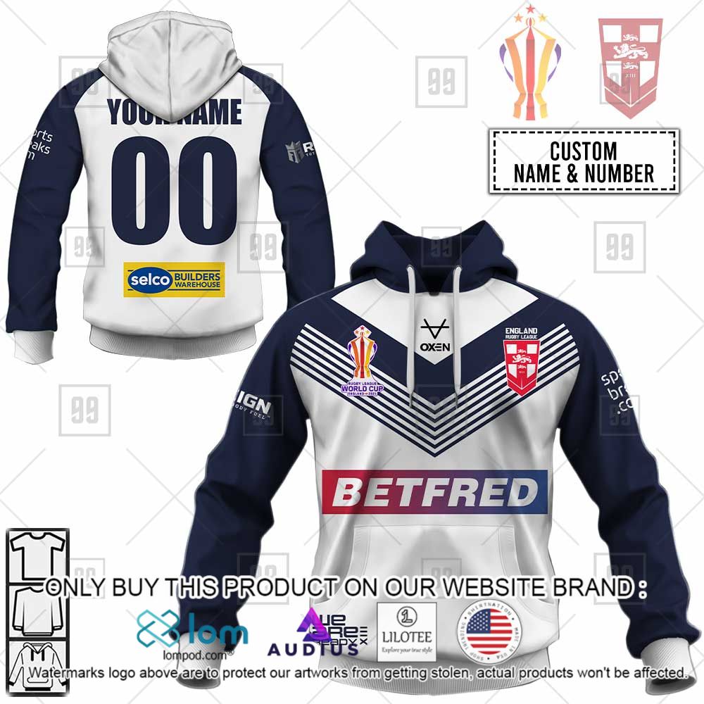 England Rugby League Betfred World Cup 2022 Personalized 3D Hoodie, Shirt - LIMITED EDITION 15
