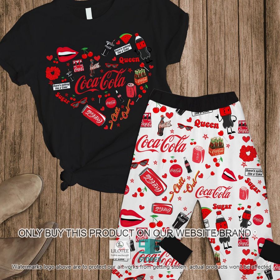 Coca Cola Chill Out Heart Pajamas Set 6