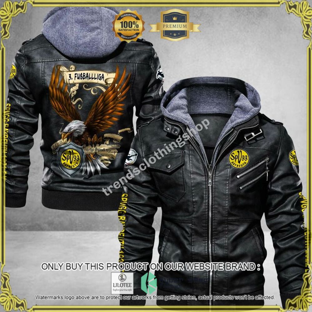spvgg bayreuth fussball liga eagle leather jacket 1 6615