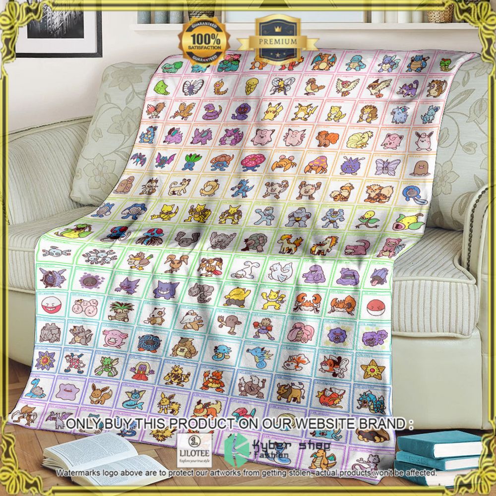 151 Original Poke Custom Pokemon Soft Blanket - LIMITED EDITION 7