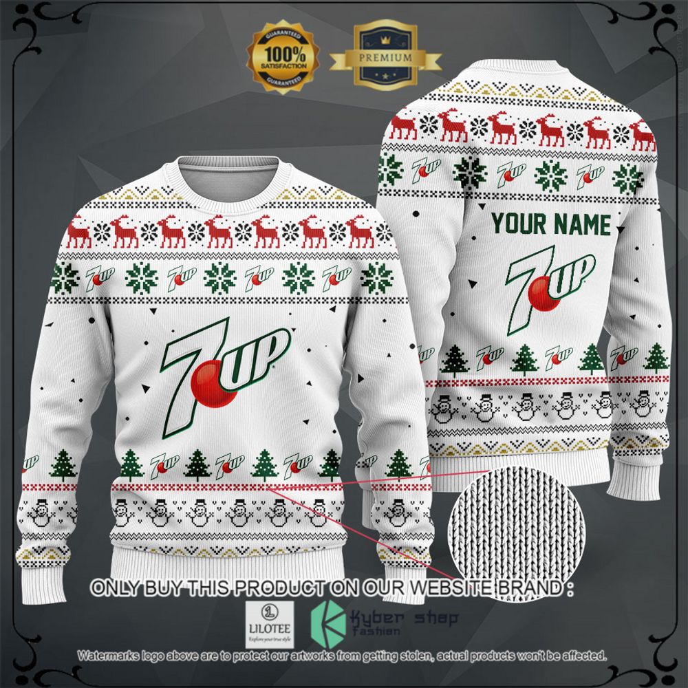 7 up your name white christmas sweater hoodie sweater 1 26977