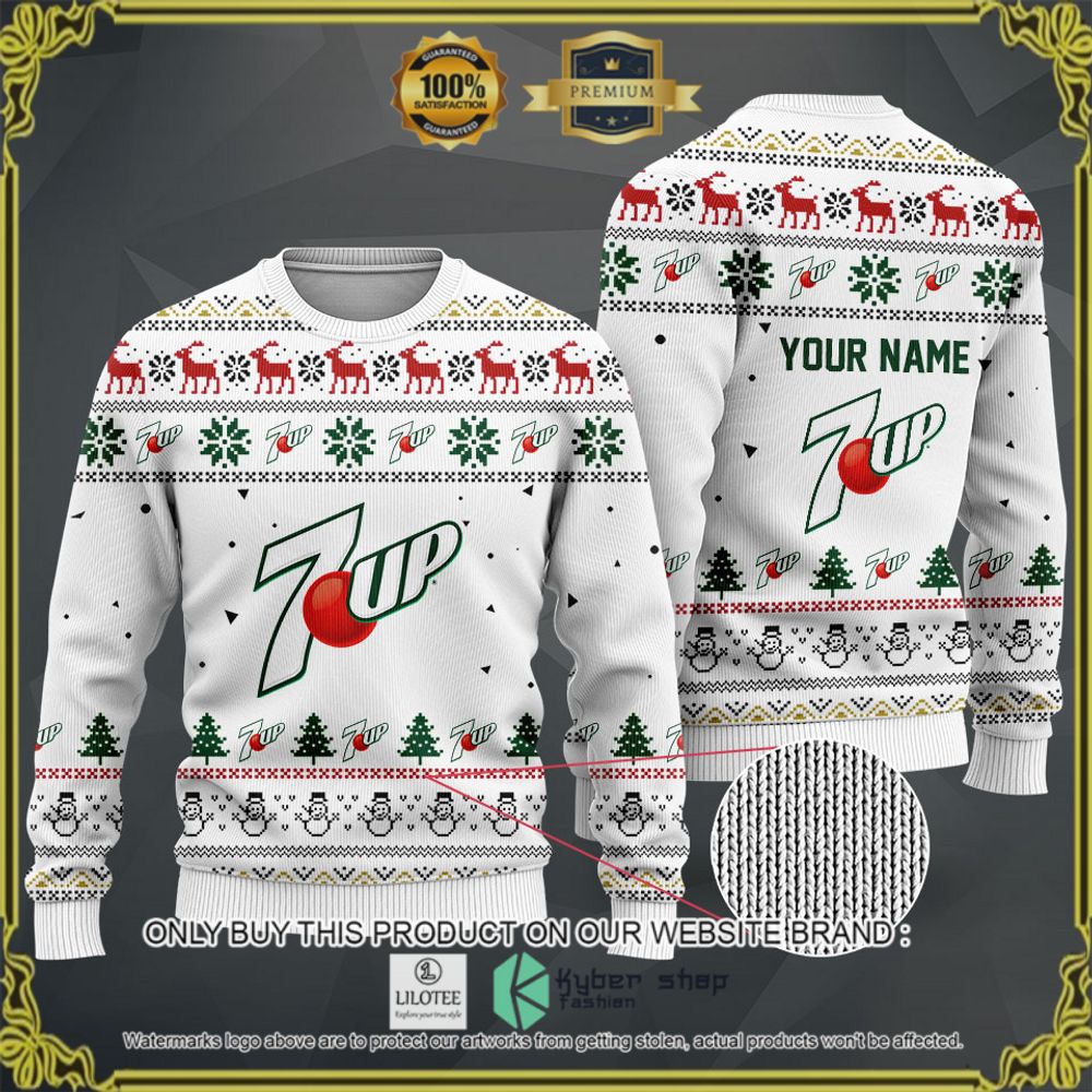 7 up your name white christmas sweater hoodie sweater 1 45507