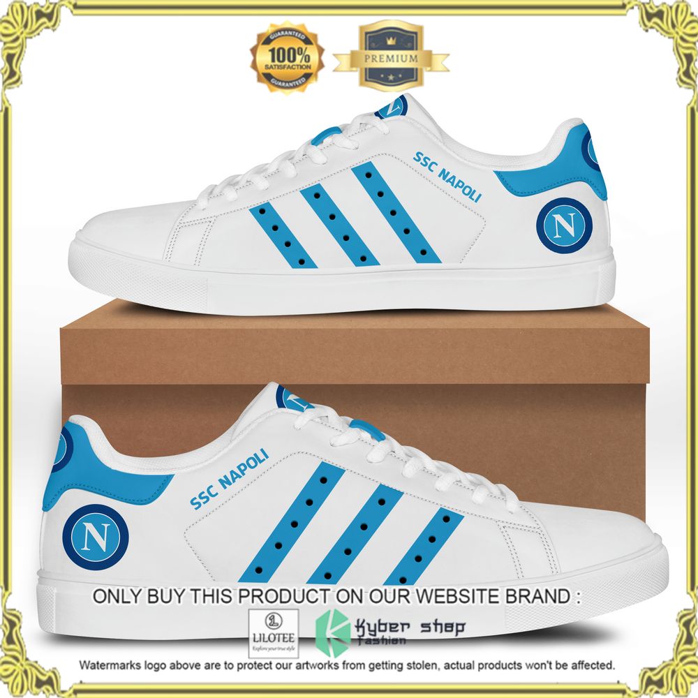 SSC Napoli Football Club Stan Smith Low Top Shoes - LIMITED EDITION 4
