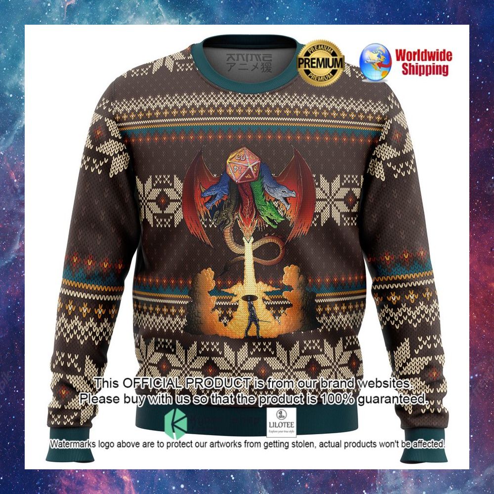 dungeons and dragons christmas sweater 1 88
