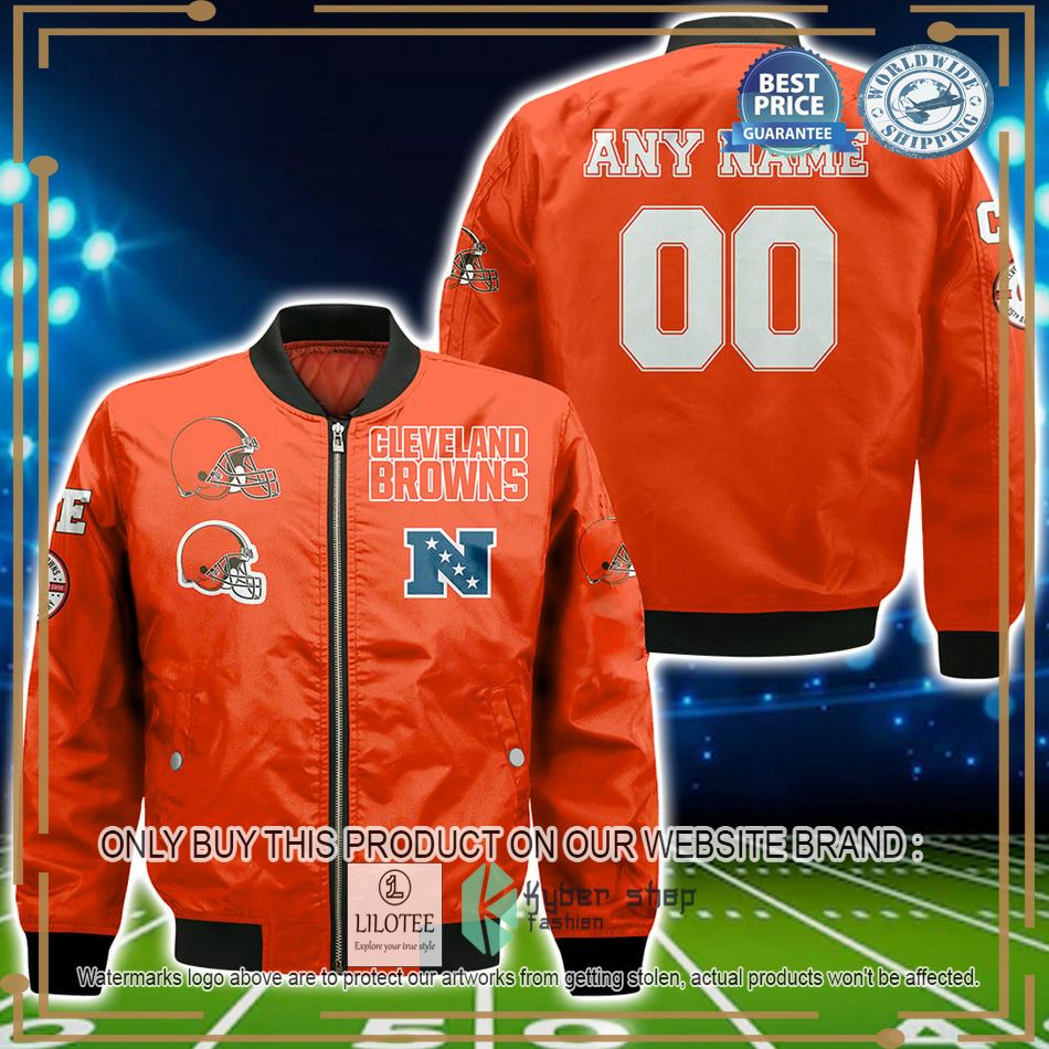 Personalized Cleveland Browns NFL Bomber Jacket - LIMITED EDITION 4