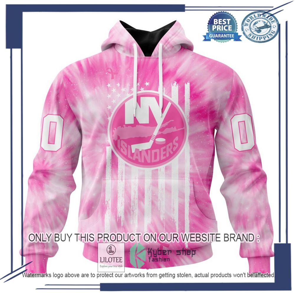 Personalized NHL New York Islanders Special Pink Tie Dye Hoodie, Shirt 19