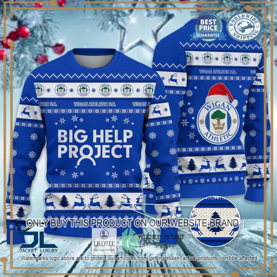 Wigan Athletic EFL Ugly Christmas Sweater - LIMITED EDITION 6