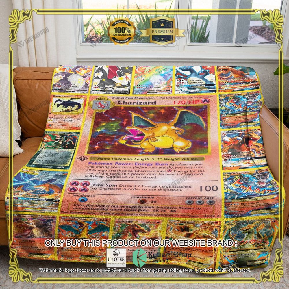 Charizard Cards Anime Pokemon Blanket - LIMITED EDITION 7
