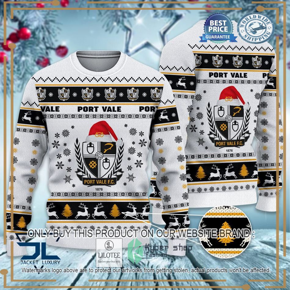 Port Vale EFL Ugly Christmas Sweater - LIMITED EDITION 6