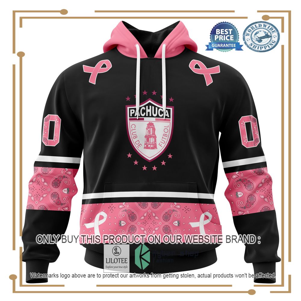 Personalized Liga Mx C F Pachuca Style With Paisley In October We Wear Pink Breast Cancer Hoodie, Shirt 19
