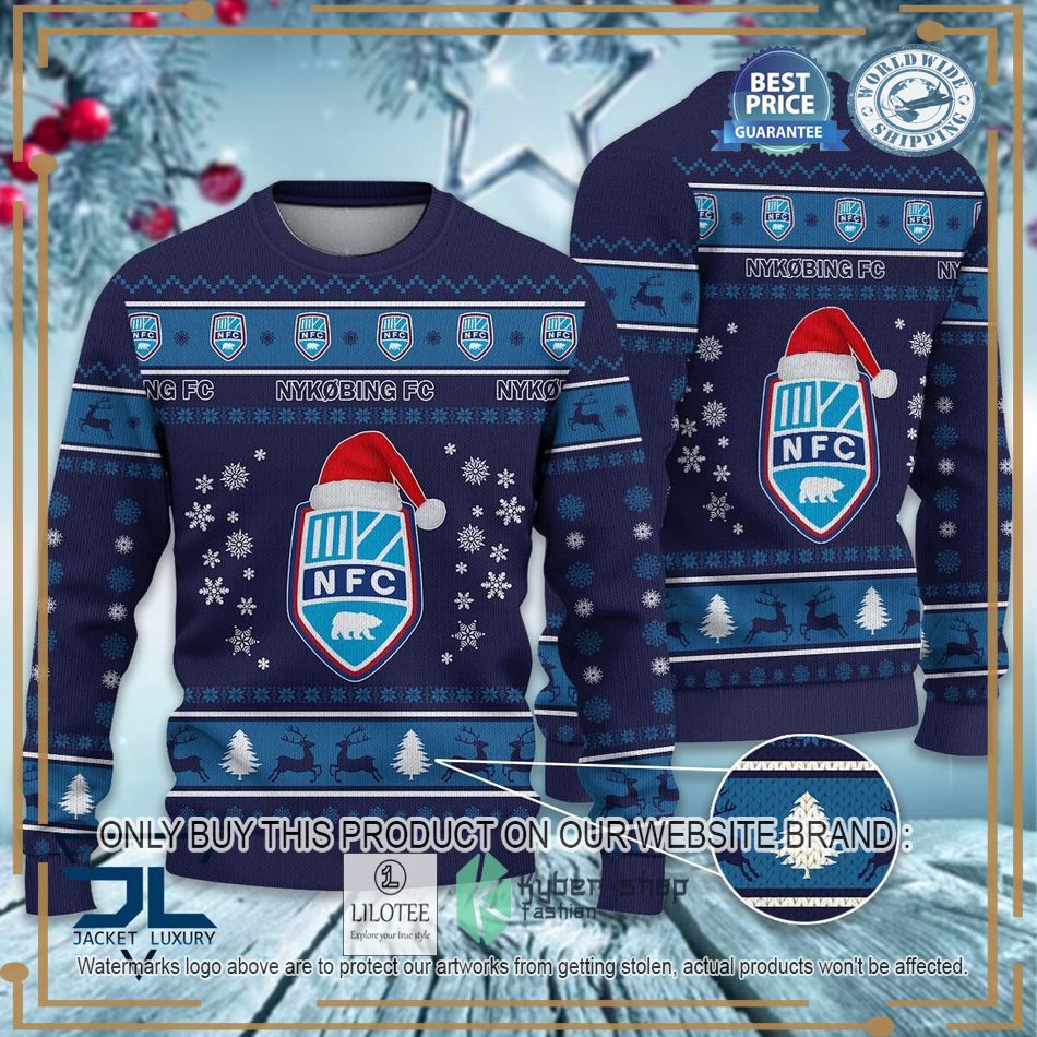 Nykobing FC Super League & Danish 1st Division Ugly Sweater 7