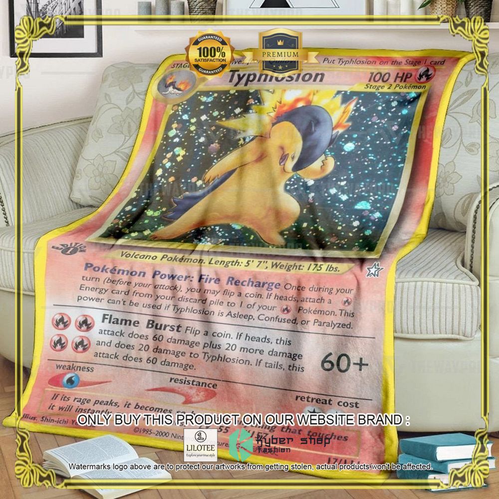Pokemon Typhlosion Anime Blanket - LIMITED EDITION 8