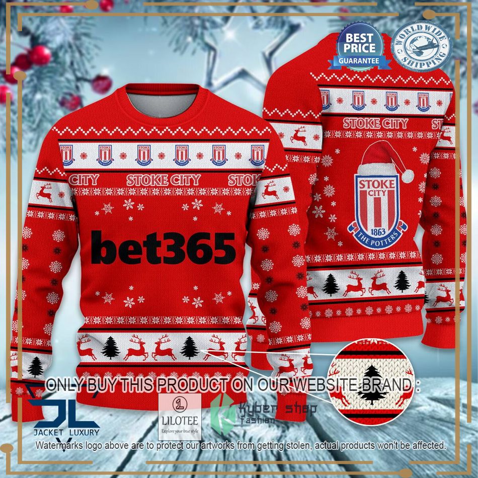Stoke City F.C EFL Ugly Christmas Sweater - LIMITED EDITION 7