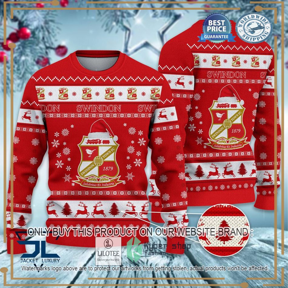 Swindon Town EFL Ugly Christmas Sweater - LIMITED EDITION 7