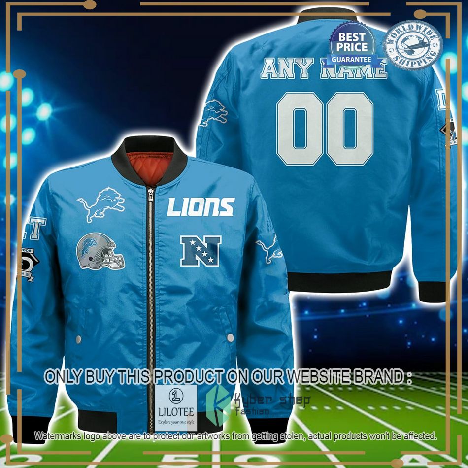 Personalized Detroit Lions NFL Bomber Jacket - LIMITED EDITION 5