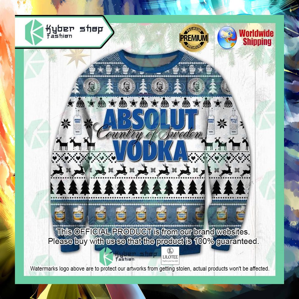 absolut vodka country of sweden christmas sweater 1 967