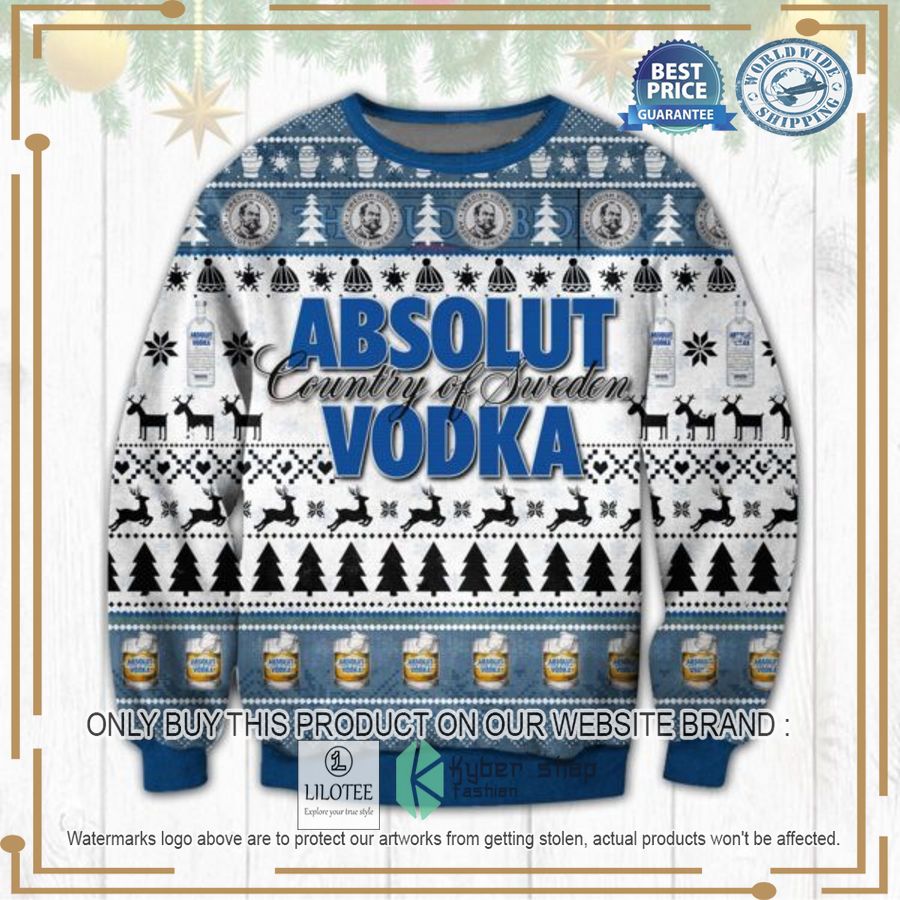 Absolut Vodka Ugly Christmas Sweater - LIMITED EDITION 3