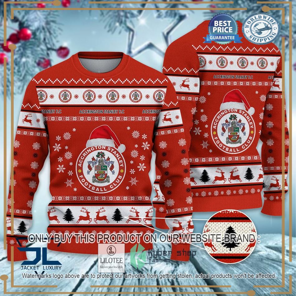 Accrington Stanley EFL Ugly Christmas Sweater - LIMITED EDITION 6